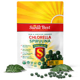 Sunlit 50/50 Organic Chlorella Spirulina Tablets front view