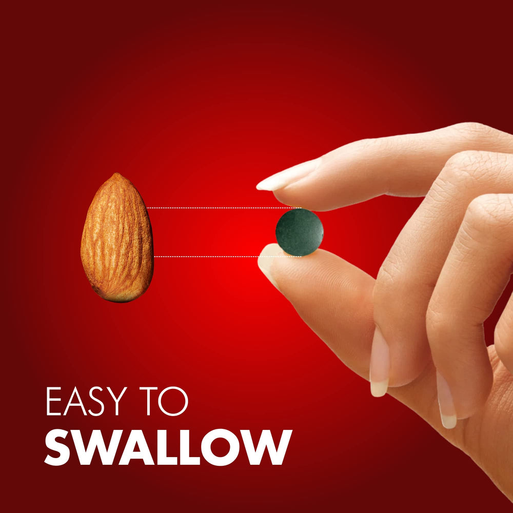 Digestive health and immune support with chlorella spirulina tablets