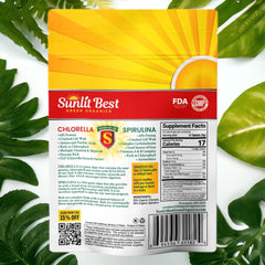 Packaging of Sunlit Organic Burst Chlorella Spirulina 50/50 tablets