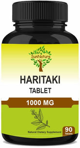 SunNature Haritaki tablets bottle – 90 tablets, 1000 mg daily