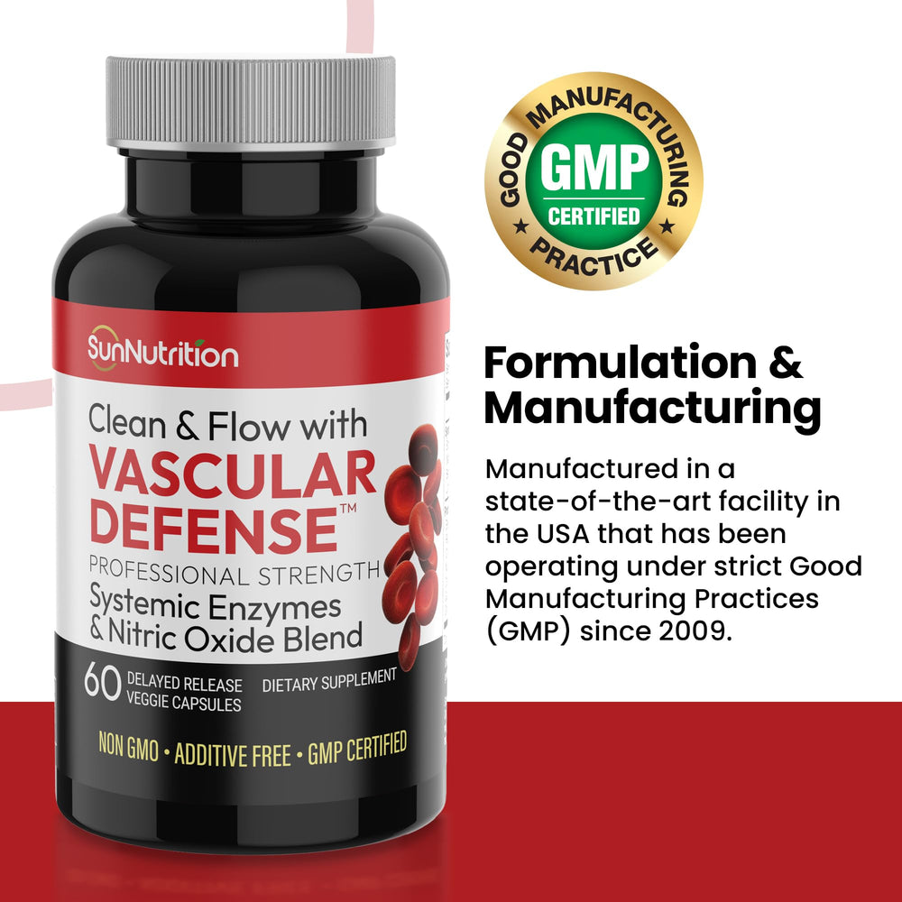 Systemic enzyme blend bottle and label