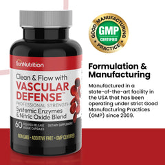 Systemic enzyme blend bottle and label