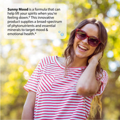 Key mood-support ingredients: 5-HTP, Rhodiola, Lemon Balm and B vitamins