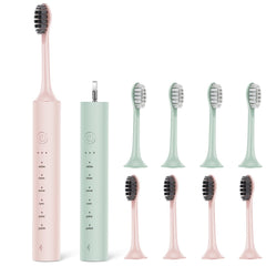 SUNPRO 2 Pack Sonic Electric Toothbrush Pink color