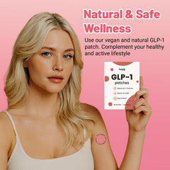 Person wearing a Sunrogftic GLP-1 Patch during daily routine