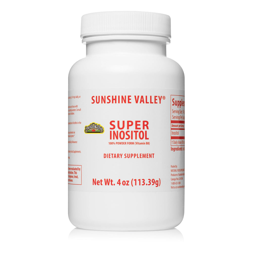 Sunshine Valley inositol mixed in a smoothie glass demonstrating easy blending
