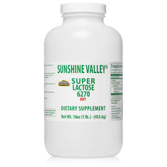 Sunshine Valley Super Lactose Dry Powder 16 oz free flow pour packaging