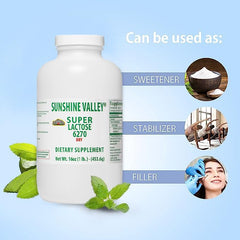 Pure white lactose powder as a versatile culinary ingredient