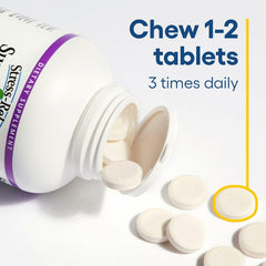 Chewable tablets with serving suggestion