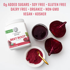 Sunwarrior Beet Root Powder used in baking for pink-hued treats.