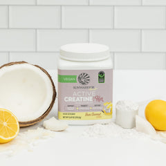 Sunwarrior Creatine Monohydrate powder Yuzu Coconut flavor looks refreshing for workouts