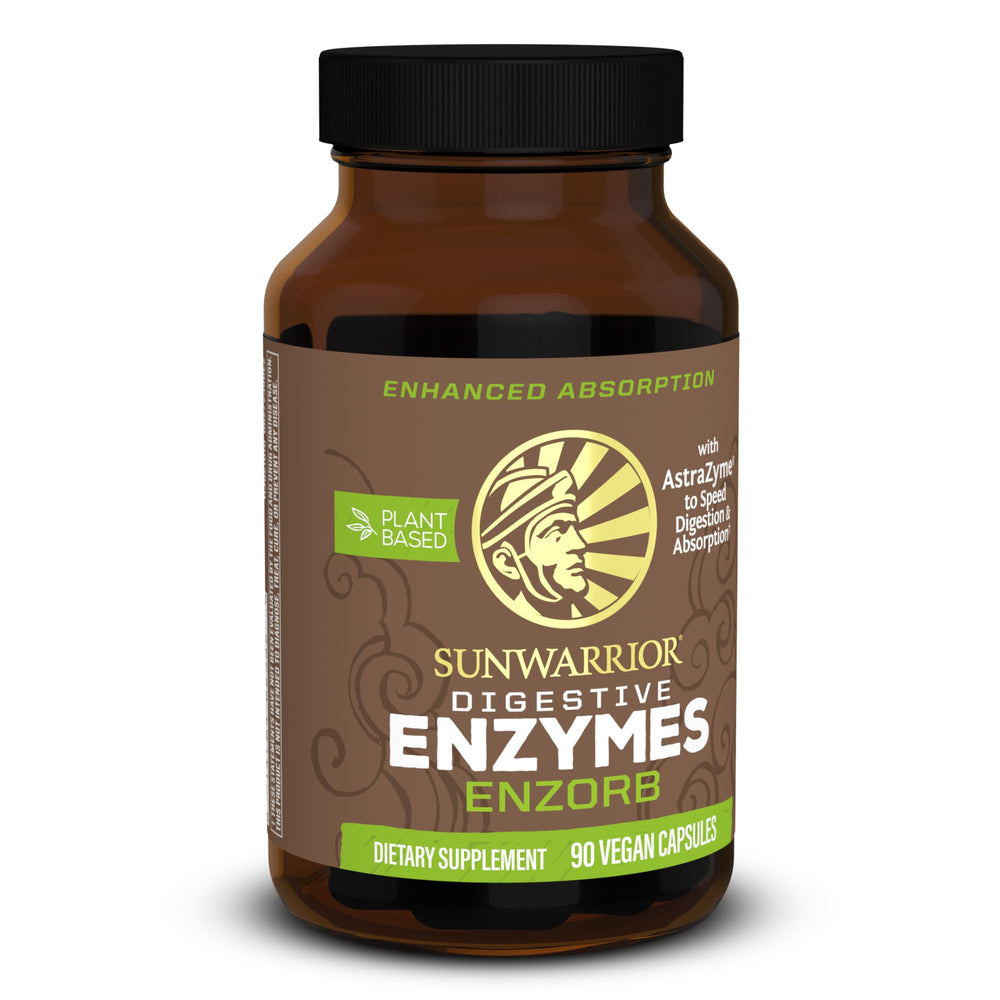 Sunwarrior Enzorb digestive enzymes probiotic bottle front