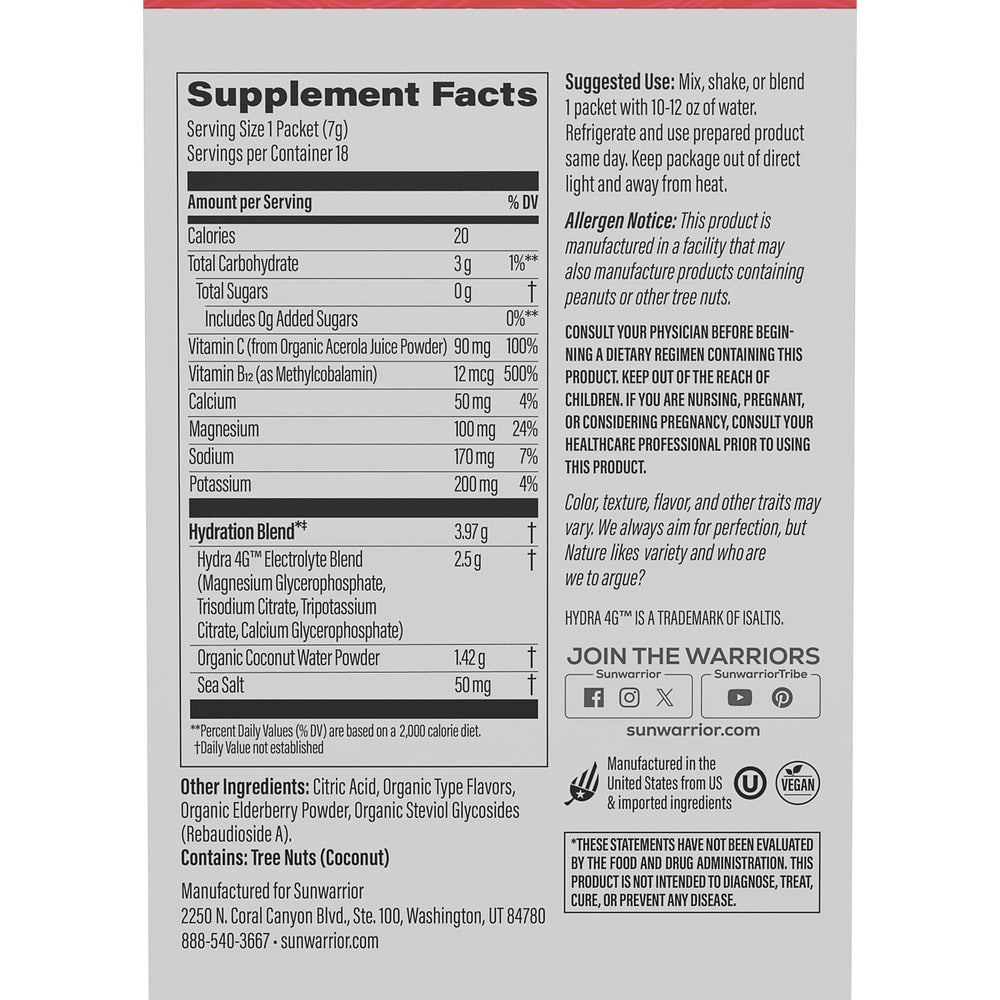 Hydration powder stick being added to water