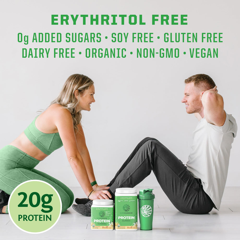 SUNWARRIOR Organic Classic Vanilla Protein 375 g ingredients