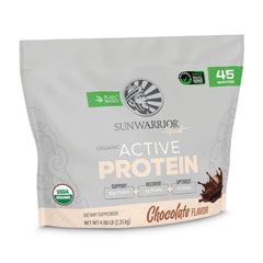 Hero image of Sunwarrior Organic Plant-Based Protein Powder Chocolate, 45 Servings