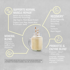 Athlete mixing Sunwarrior protein powder in a shaker