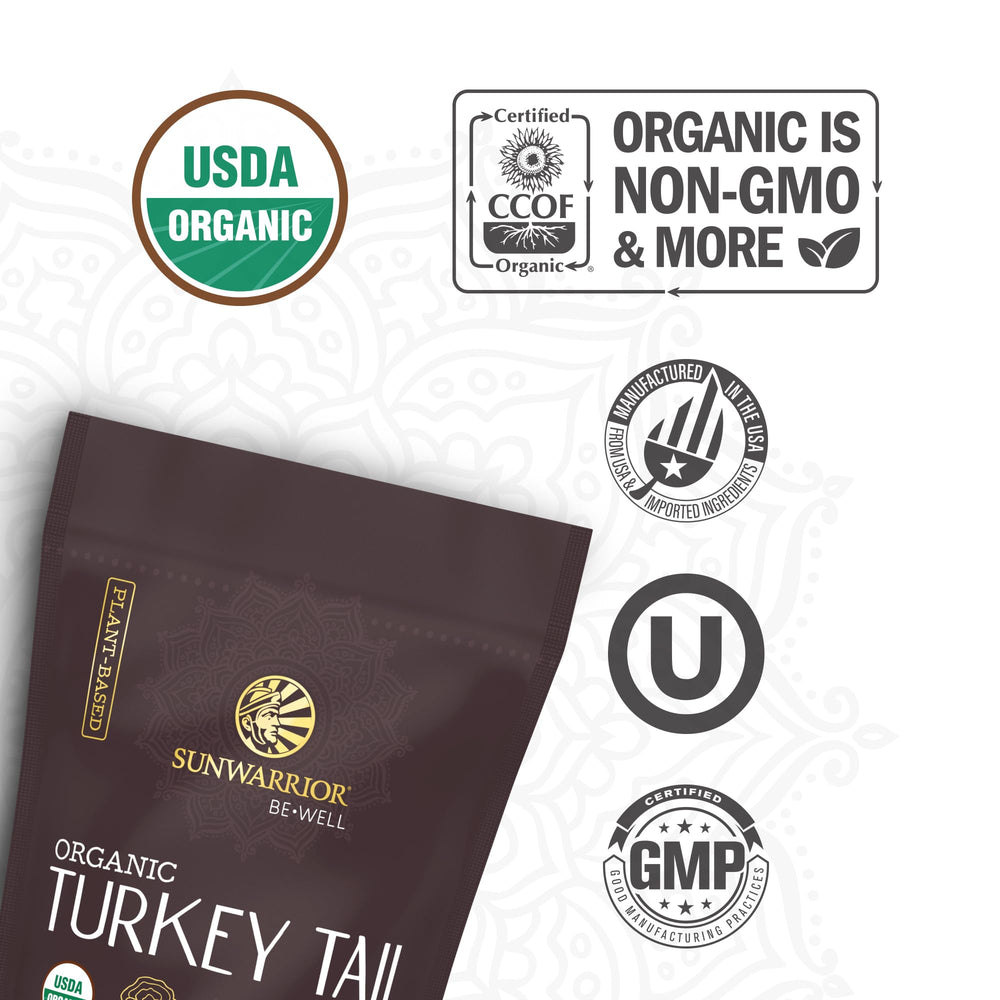 Ingredients for Sunwarrior Organic Turkey Tail Mushroom Powder