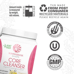Sunwarrior Prebiotic Fiber Powder poured into a glass, hydrating and tasty routine.