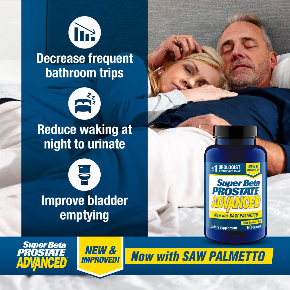 Back label of SUPER BETA PROSTATE Advanced bottle with supplement facts