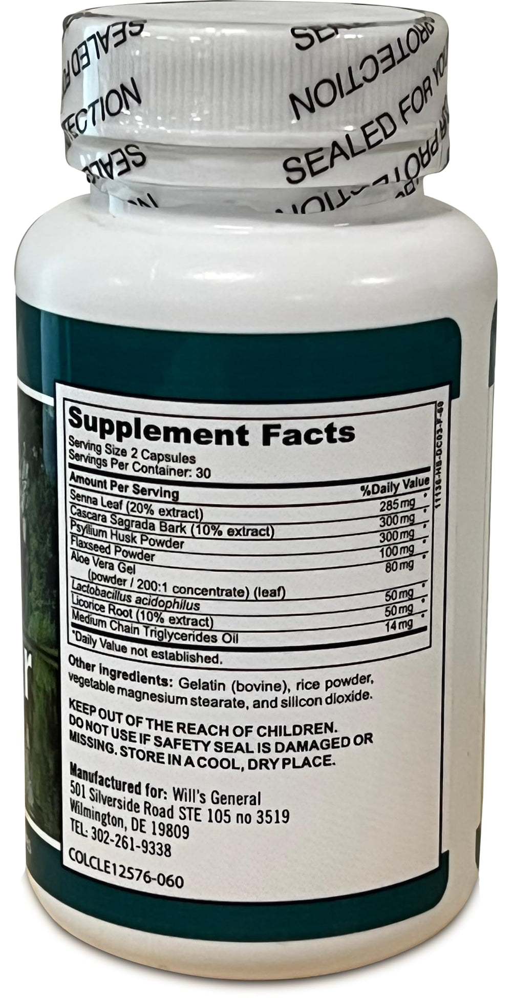 All-natural ingredients used in colon cleanse blend