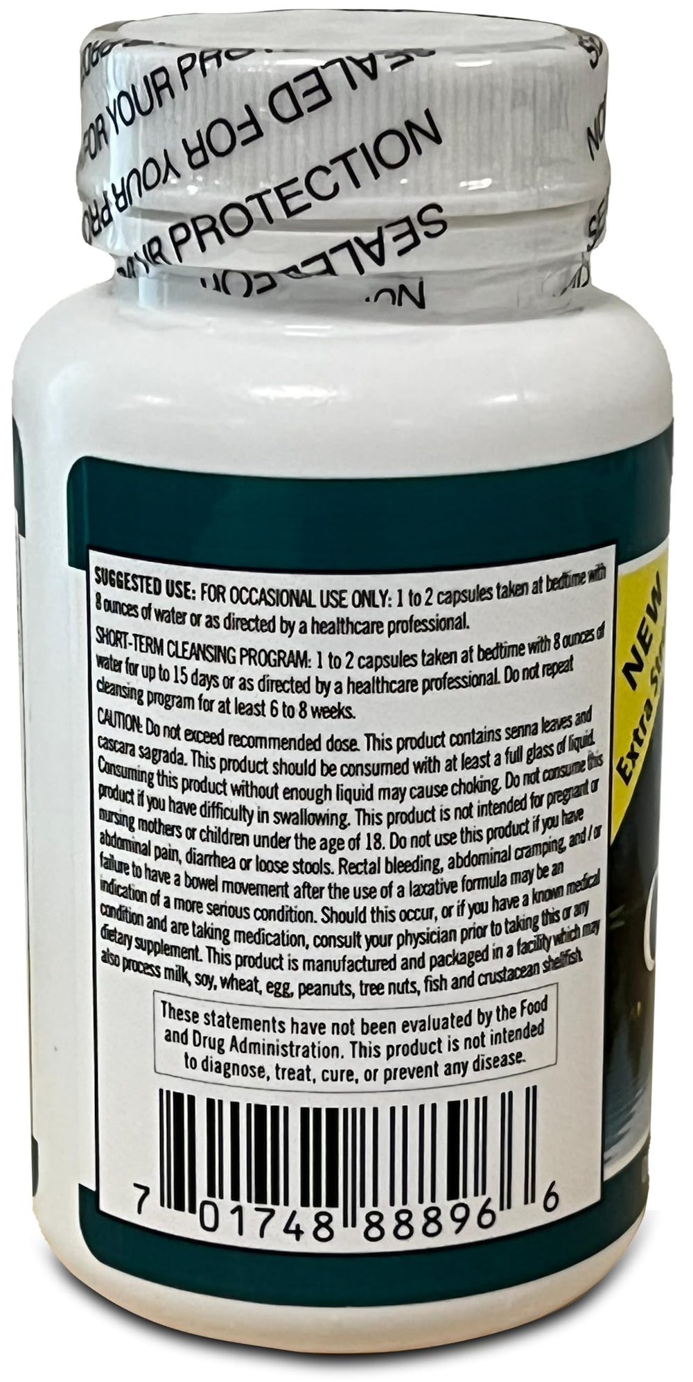 Feature list for colon health and thorough cleanse