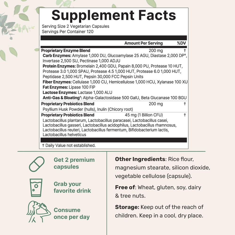 Close-up of 240 vegetarian capsules