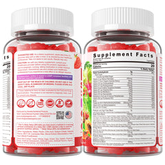 Back label showing nutrition and ingredient details