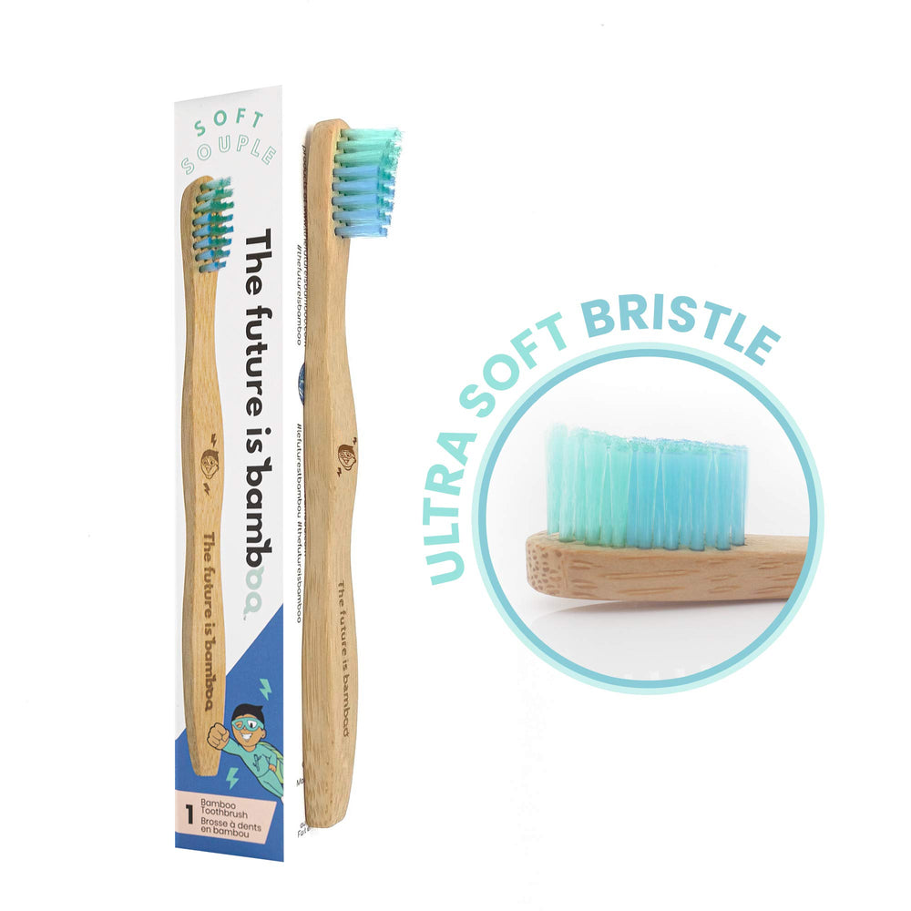 Close-up of soft wave bristles