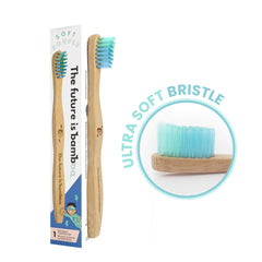 Close-up of soft wave bristles