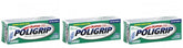 Pack of 3 travel-size 0.75 oz Super Poligrip denture adhesive cream tubes