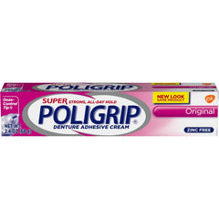 Super Poligrip Original Denture Adhesive Cream 2.40 oz - Pack of 6 - front view