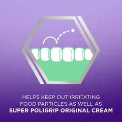 Individual Poligrip Strip with seal illustration