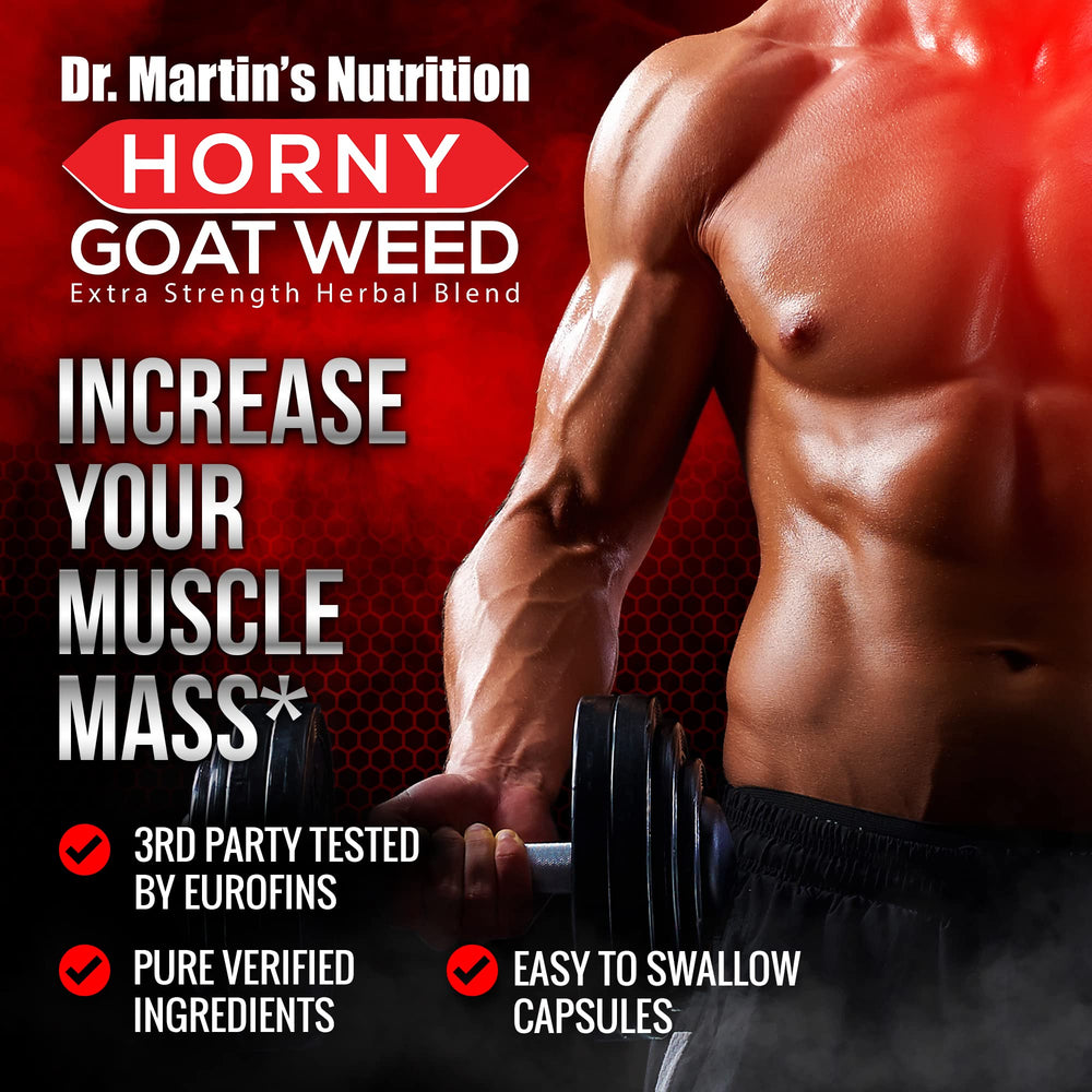 Third-party testing seal for Horny Goat Weed supplement