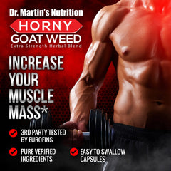 Third-party testing seal for Horny Goat Weed supplement