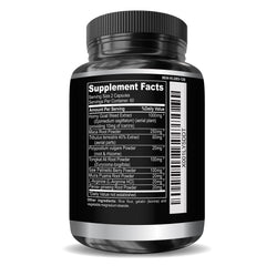 Nutrition facts panel of Horny Goat Weed supplement