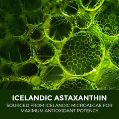 Close-up of Astaxanthin capsules