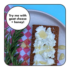 Super Team savory crispy bar served on plate as convenient protein snack.