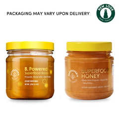 Royal jelly droplets with honey texture