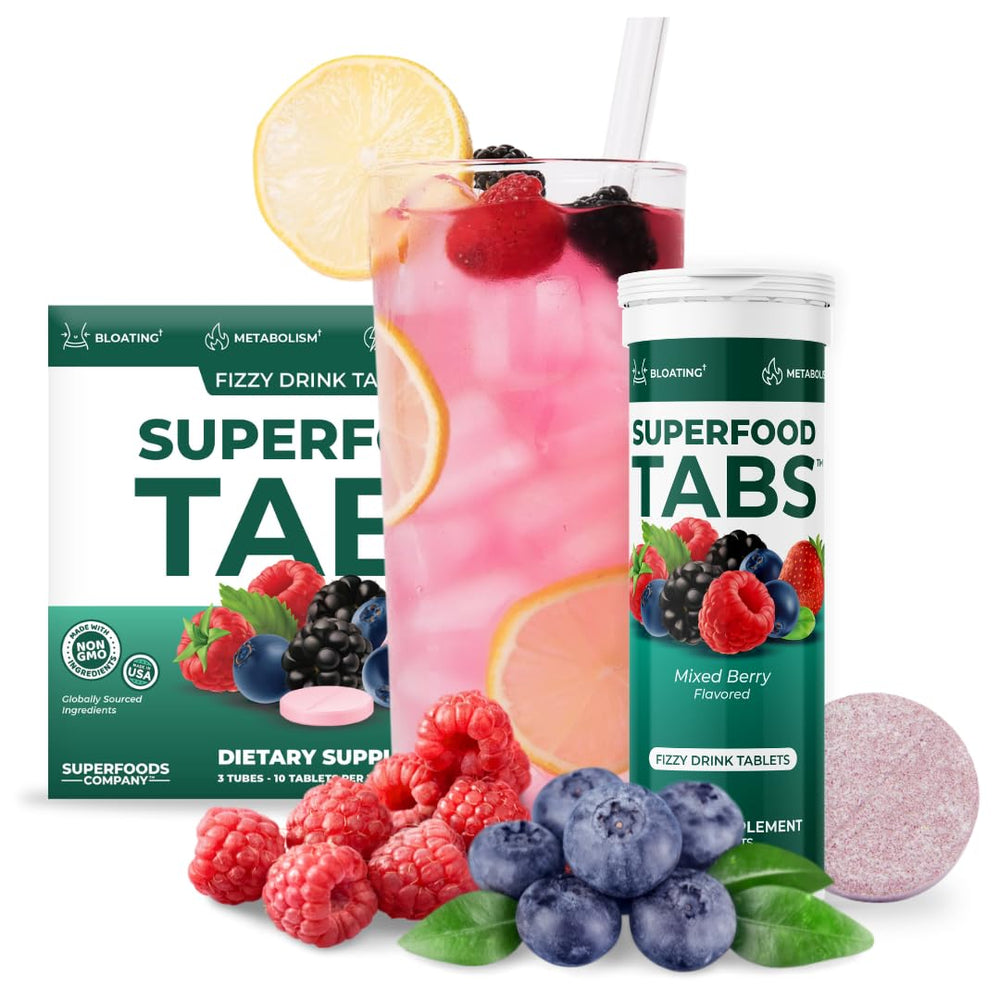 Superfood Tabs weight management idea illustrates support for a healthy lifestyle.