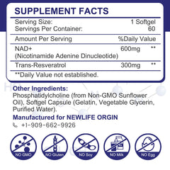 Graphic illustrating superior absorption of liposomal NAD+