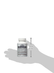 Healthy aging lifestyle concept with DHEA bottle