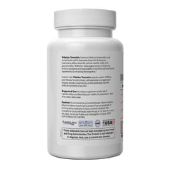 Tribulus Terrestris bottle with product label and supplement facts