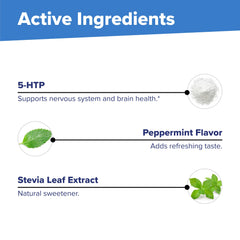 Supplement facts panel for 5-HTP 75mg