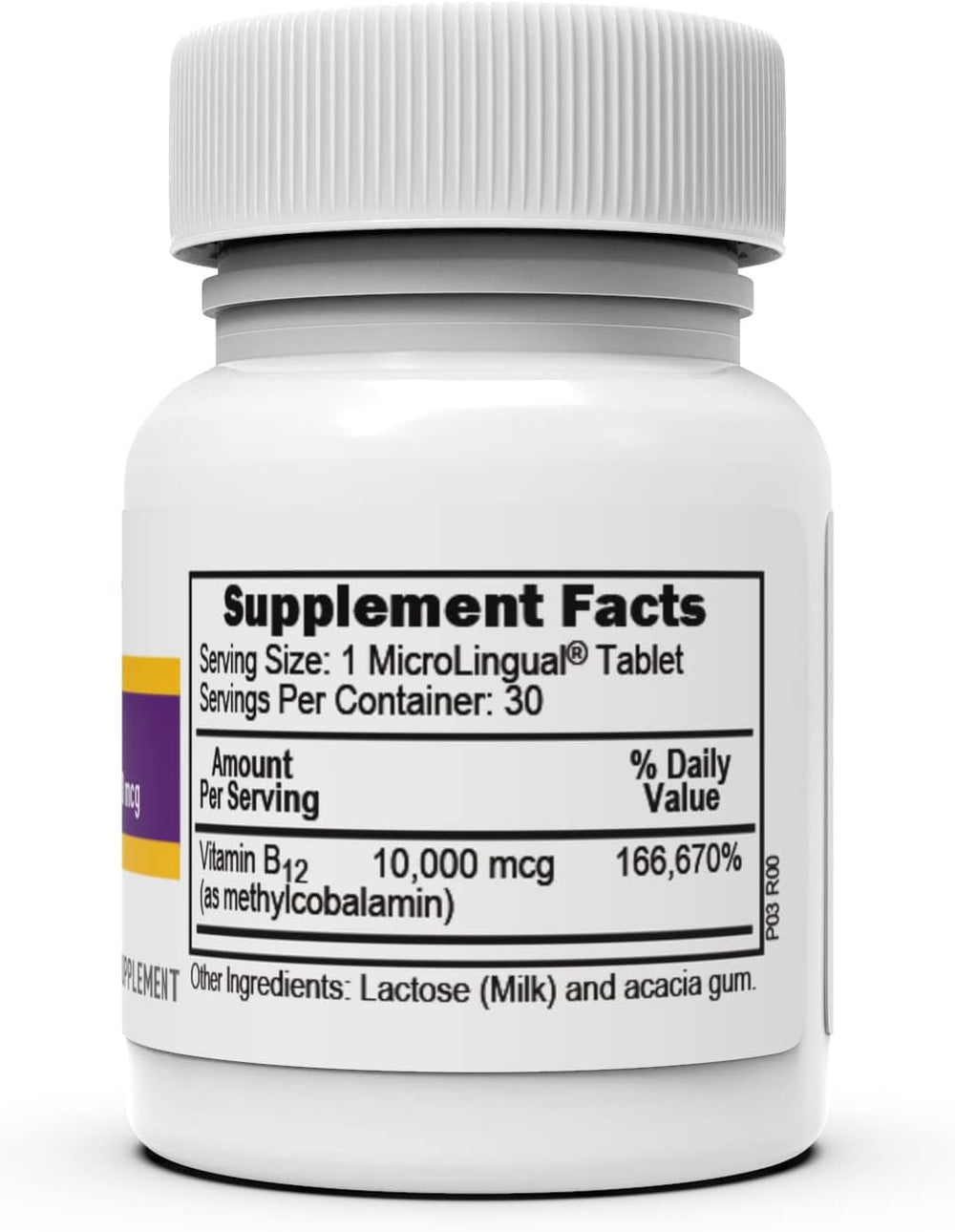 Bottle of Superior Source B-12 No Shot supplements
