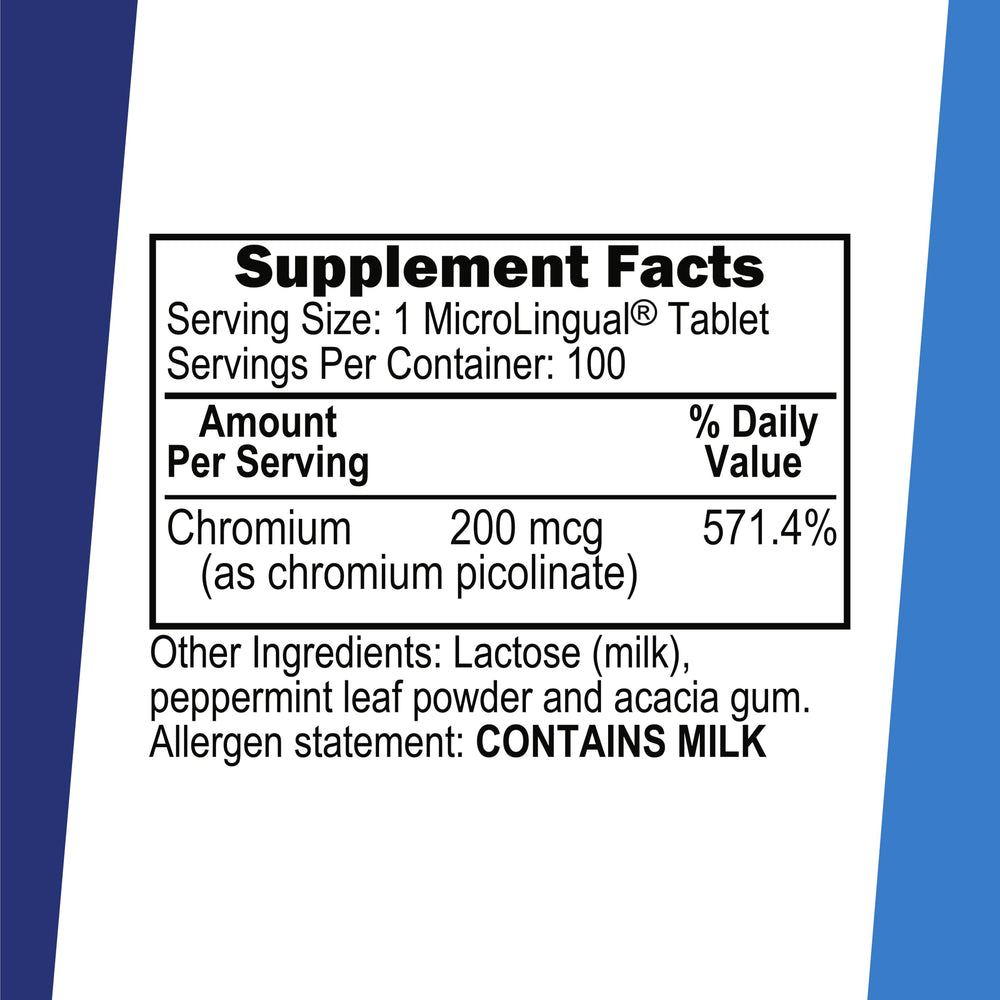 Tablets of Superior Source Chromium Picolinate
