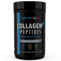 Bottle of Superior Source Collagen Peptides