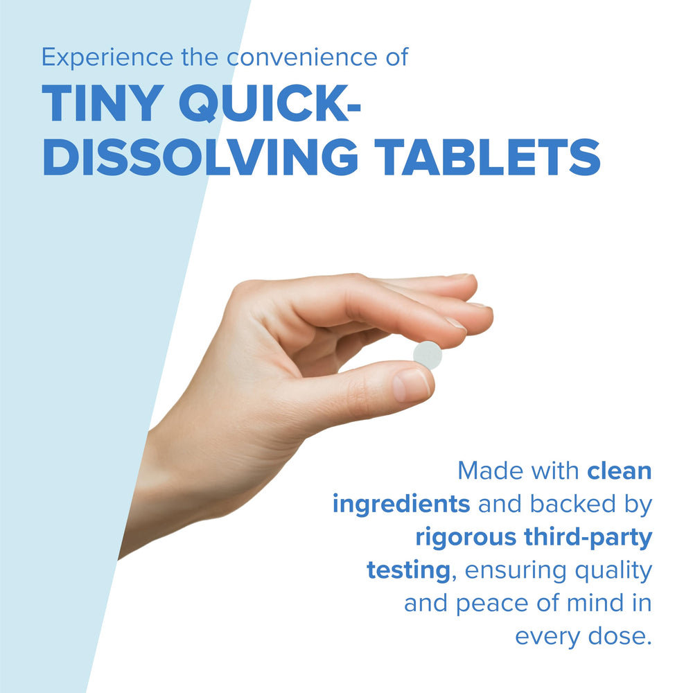 Close-up of ferrous fumarate 25 mg iron tablet