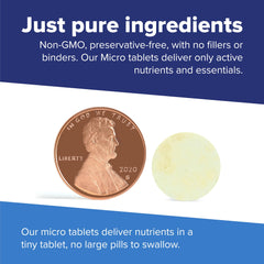 Senior-friendly, dissolvable Vitamin C tablet