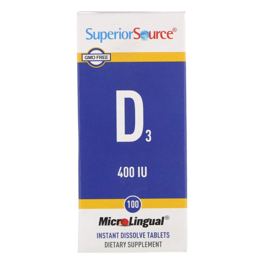 Sublingual Vitamin D3 400 IU tablets