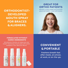 SuperMouth Ortho Mouth Spray Vanilla flavor for braces and aligners